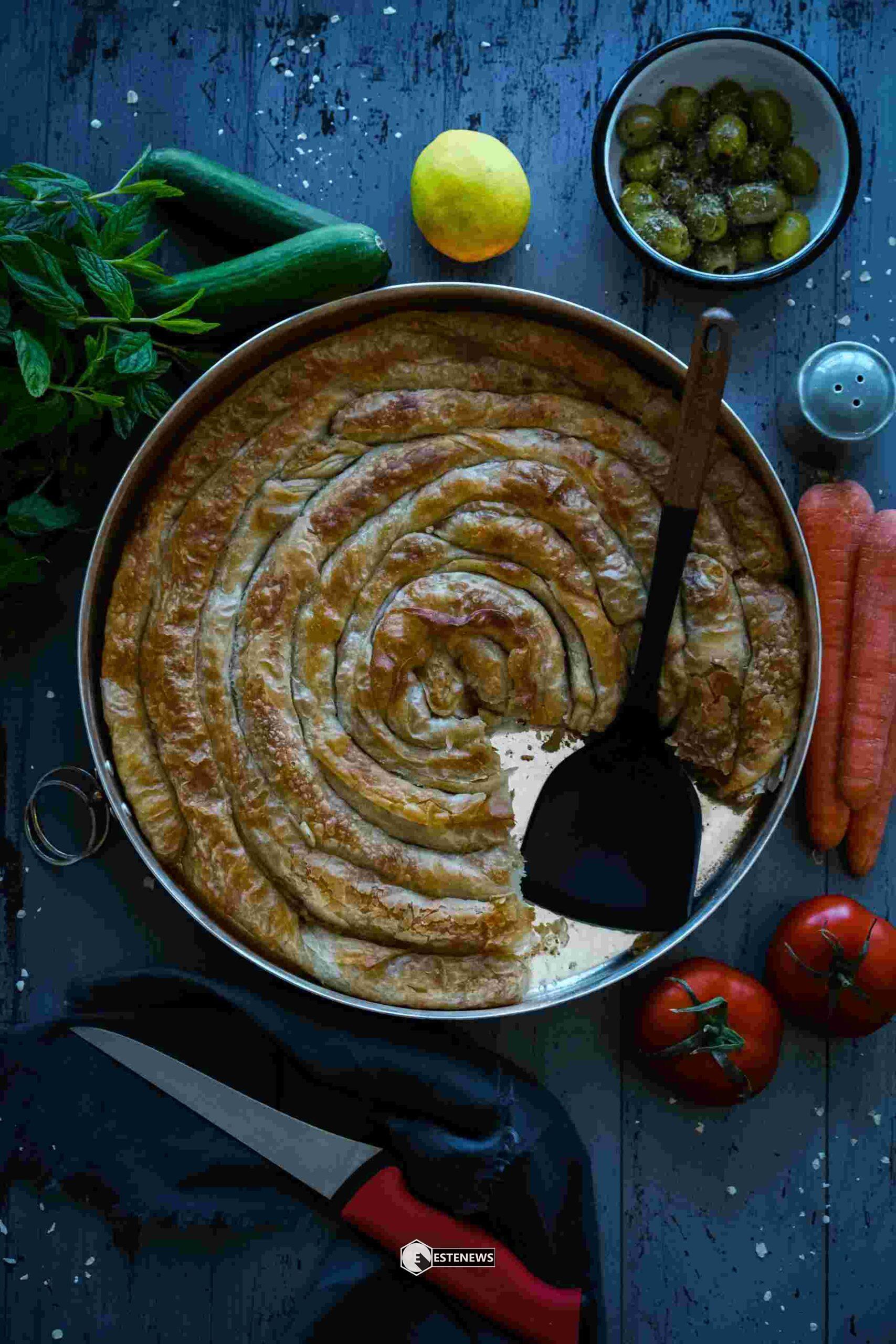 Torta salata al pesto
