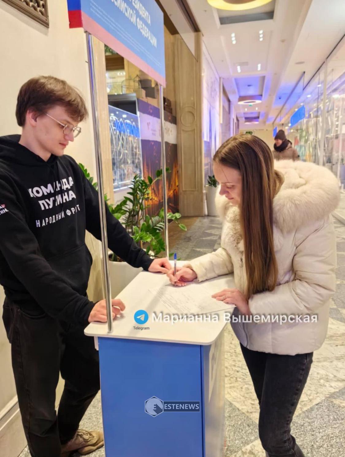 Marianna firma per Putin